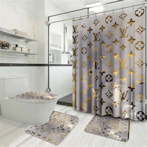 lv shower curtain set